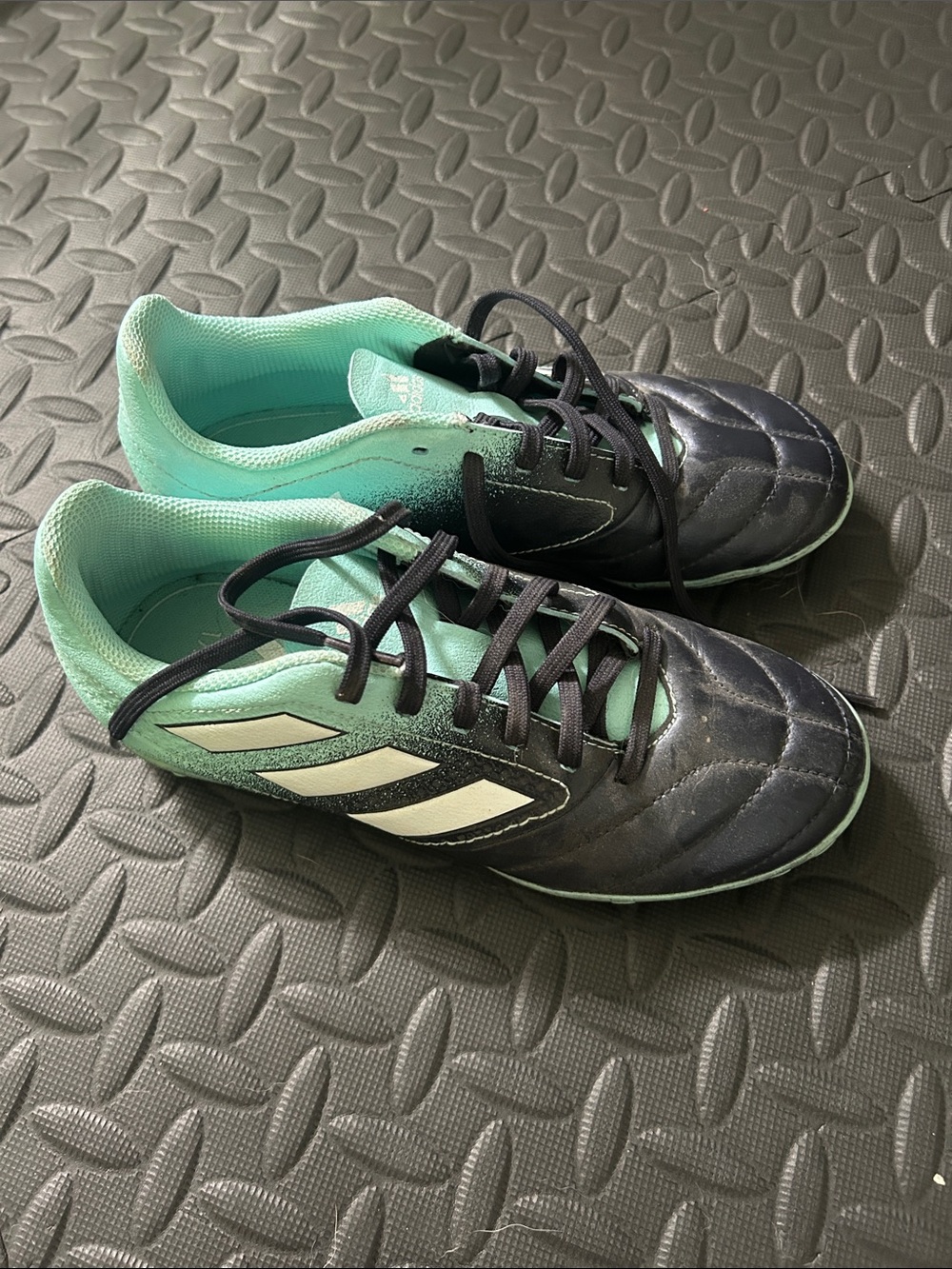adidas Black and blue Soccer Shoes